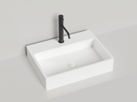 Раковина из искусственного камня S-Sense Salini OTTAVIA 1103101GF 60х40 накладная цвет мультиколор